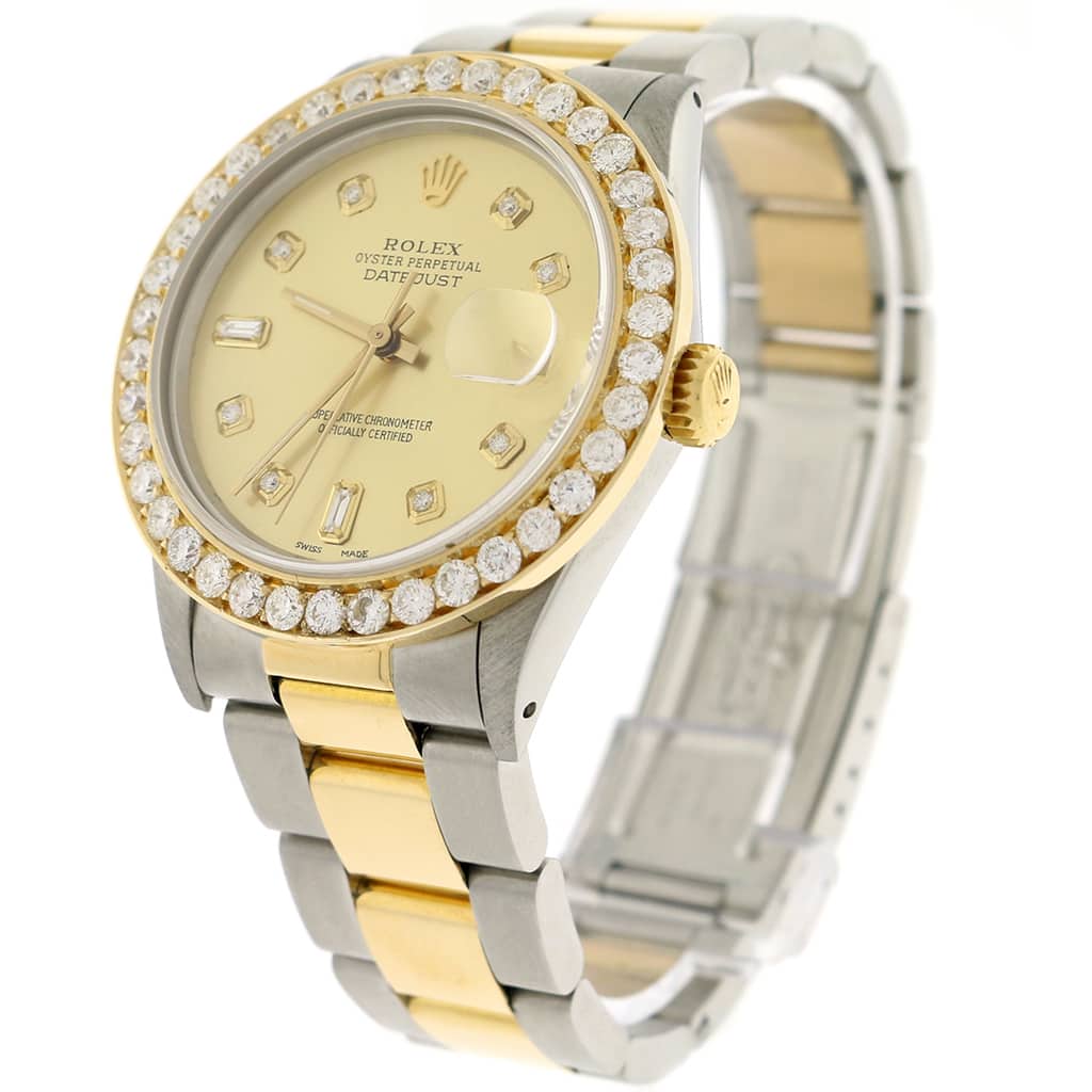 rolex 36mm datejust gold