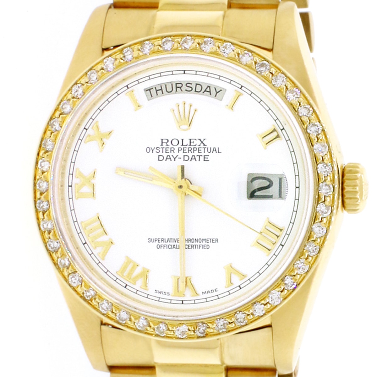 rolex president white gold 36mm