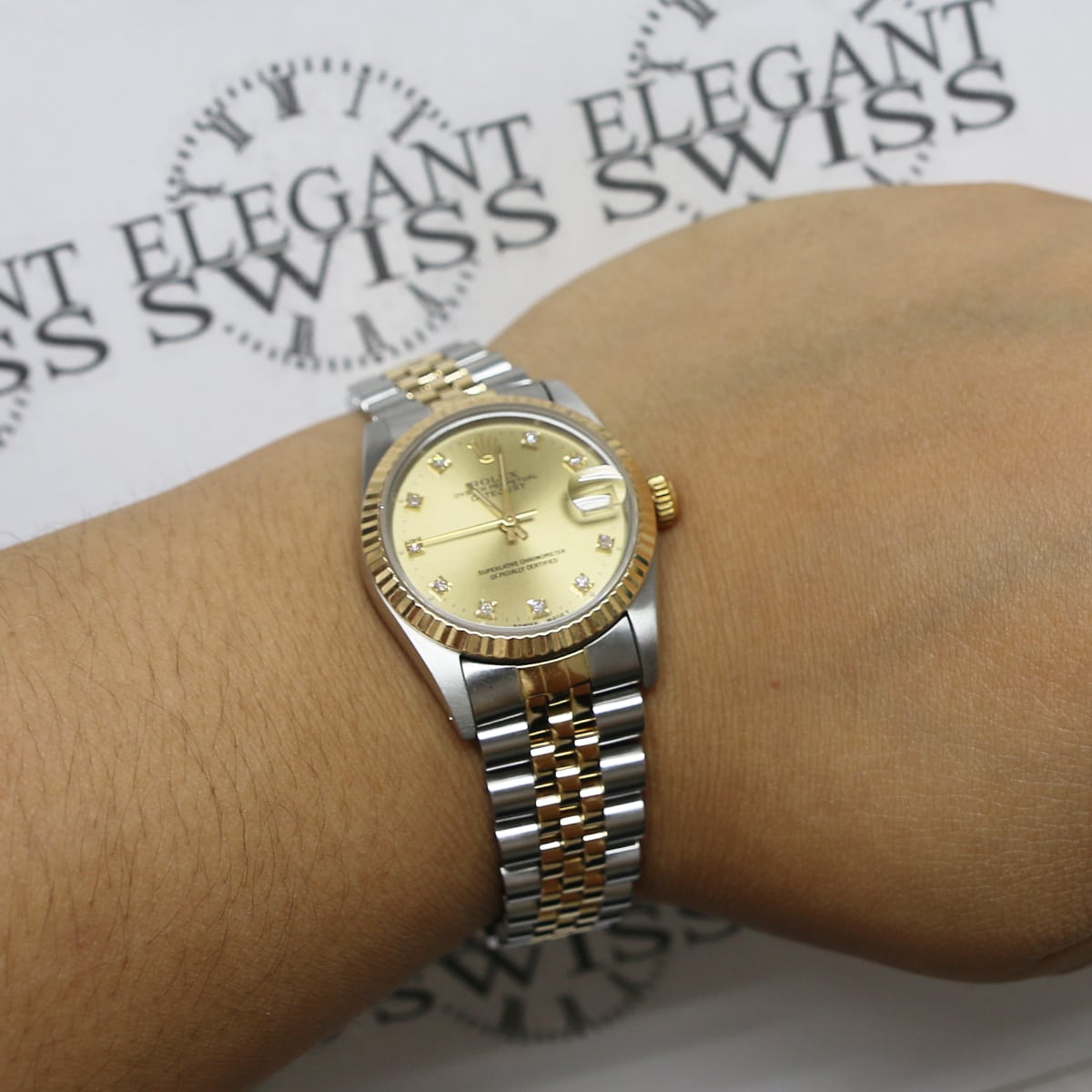 rolex datejust 31mm steel and yellow gold