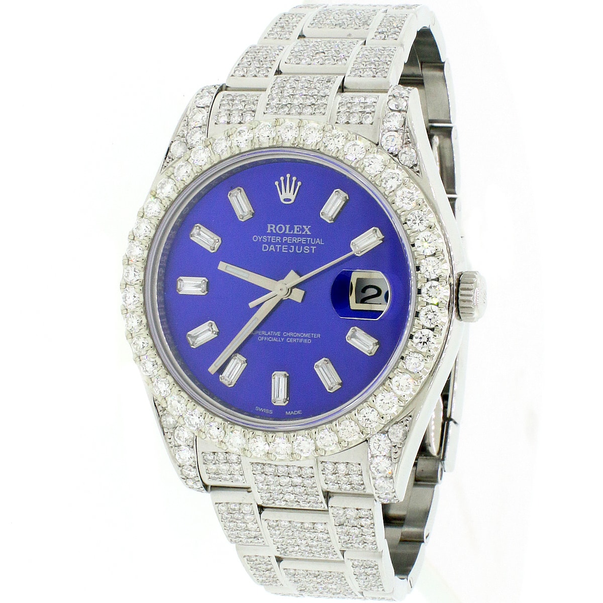 rolex 41mm datejust blue