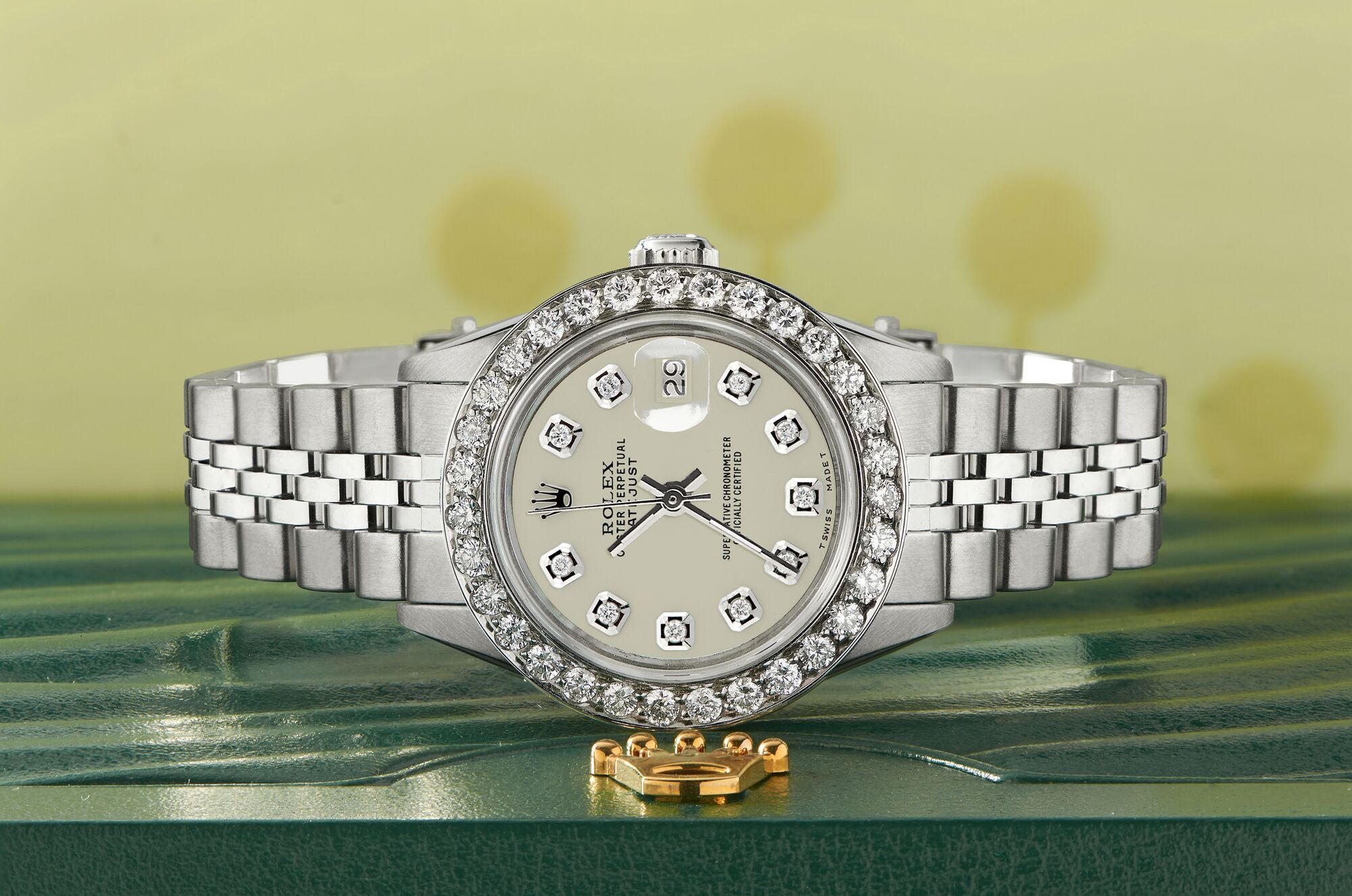 rolex datejust jubilee white dial