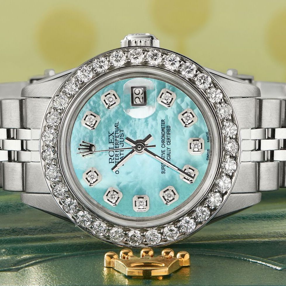 aquamarine diamond watch