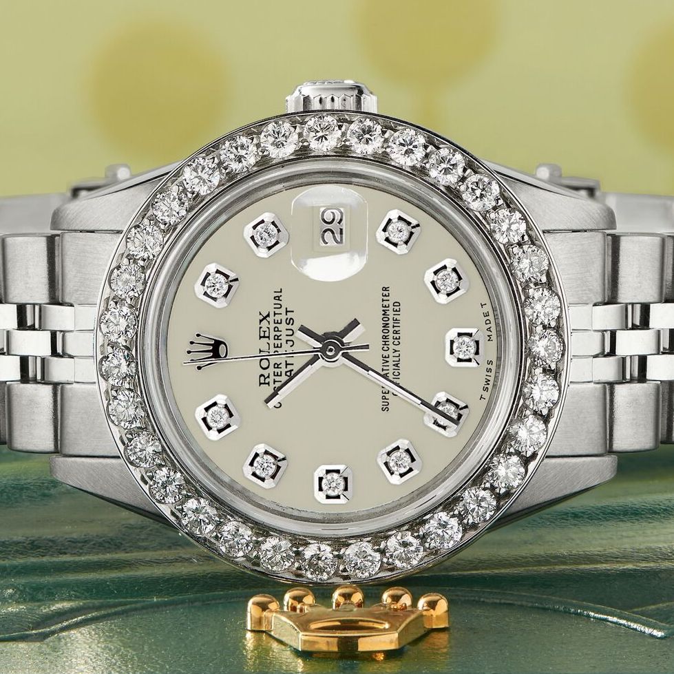 rolex datejust jubilee white dial
