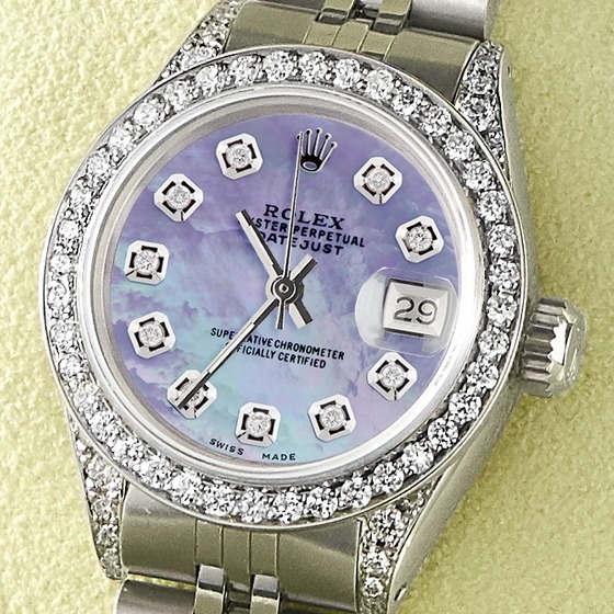 purple diamond rolex