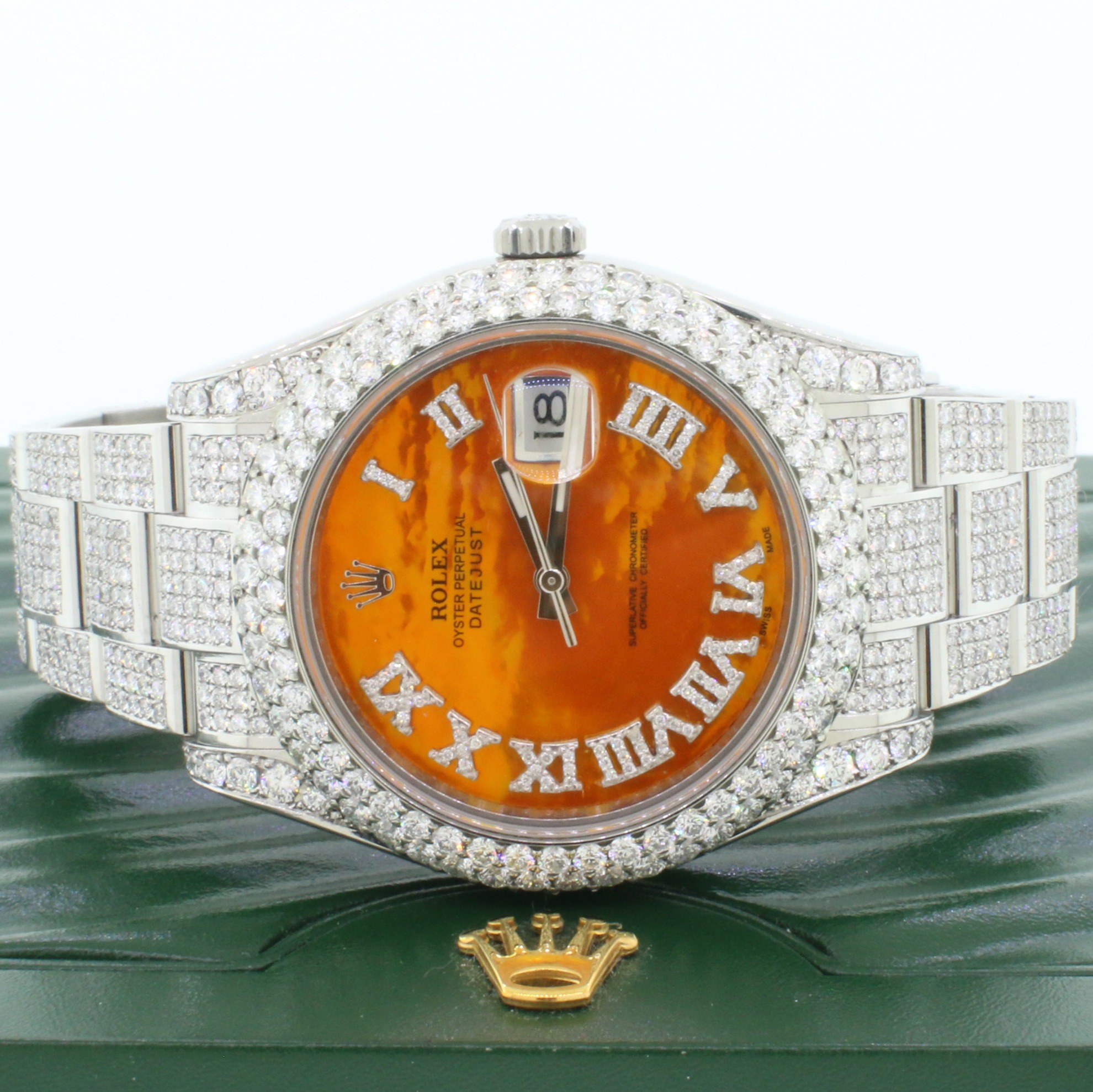 rolex-datejust-ii-steel-orange-mop-dial-41mm-diamond-watch-box-papers