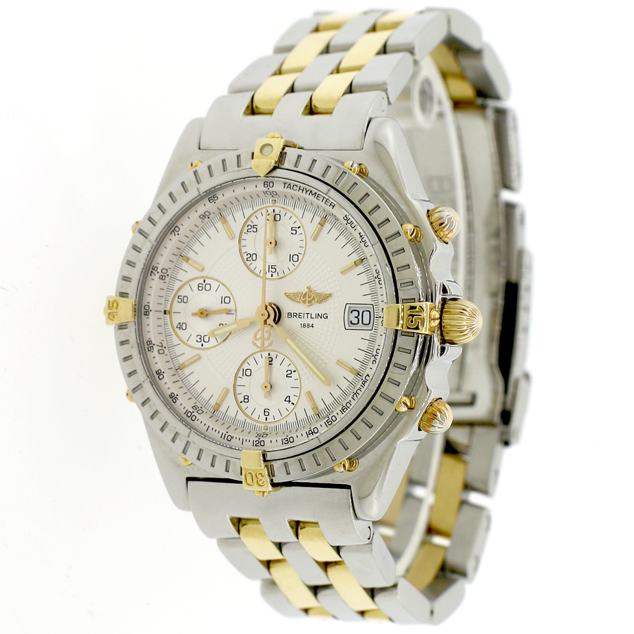 breitling chronomat yellow dial