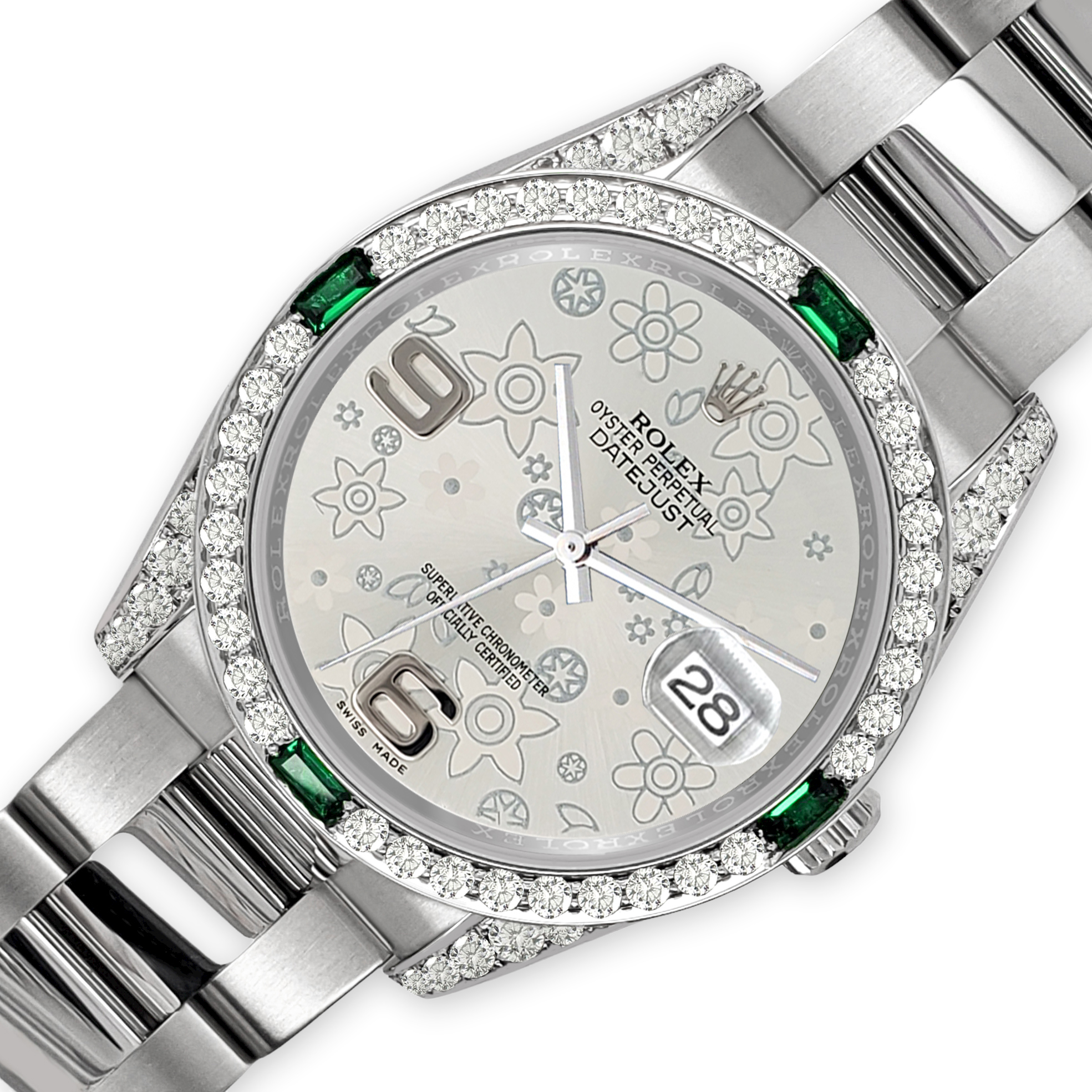 y414185　レディース　BLK M Rolex Women's New Style Steel Datejust with Factory Black Mother
