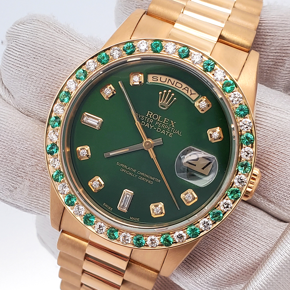 Rolex presidential clearance green dial