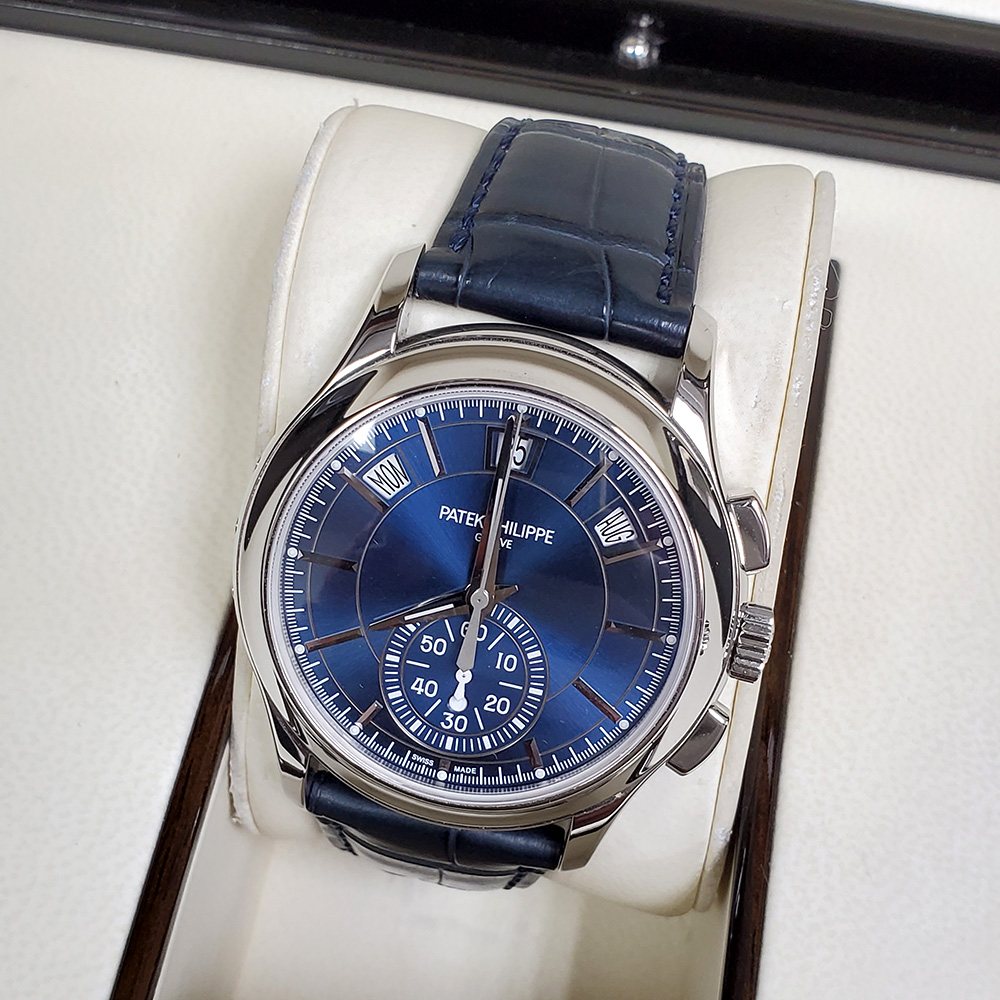 Patek Philippe Complications Annual Calendar Blue Baguette 5905P