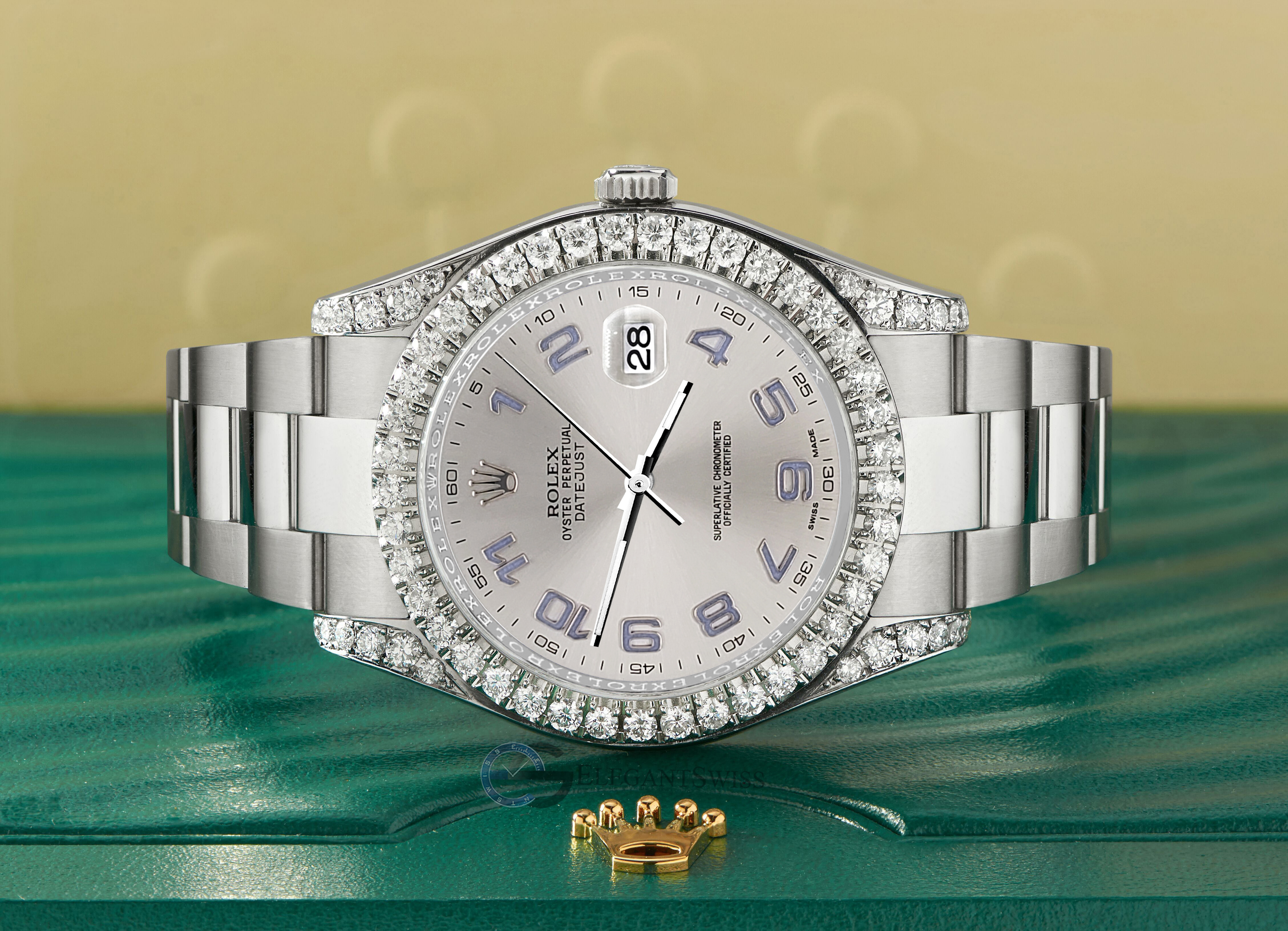 Rolex Datejust 16014 Silver 1988 with original box and papers