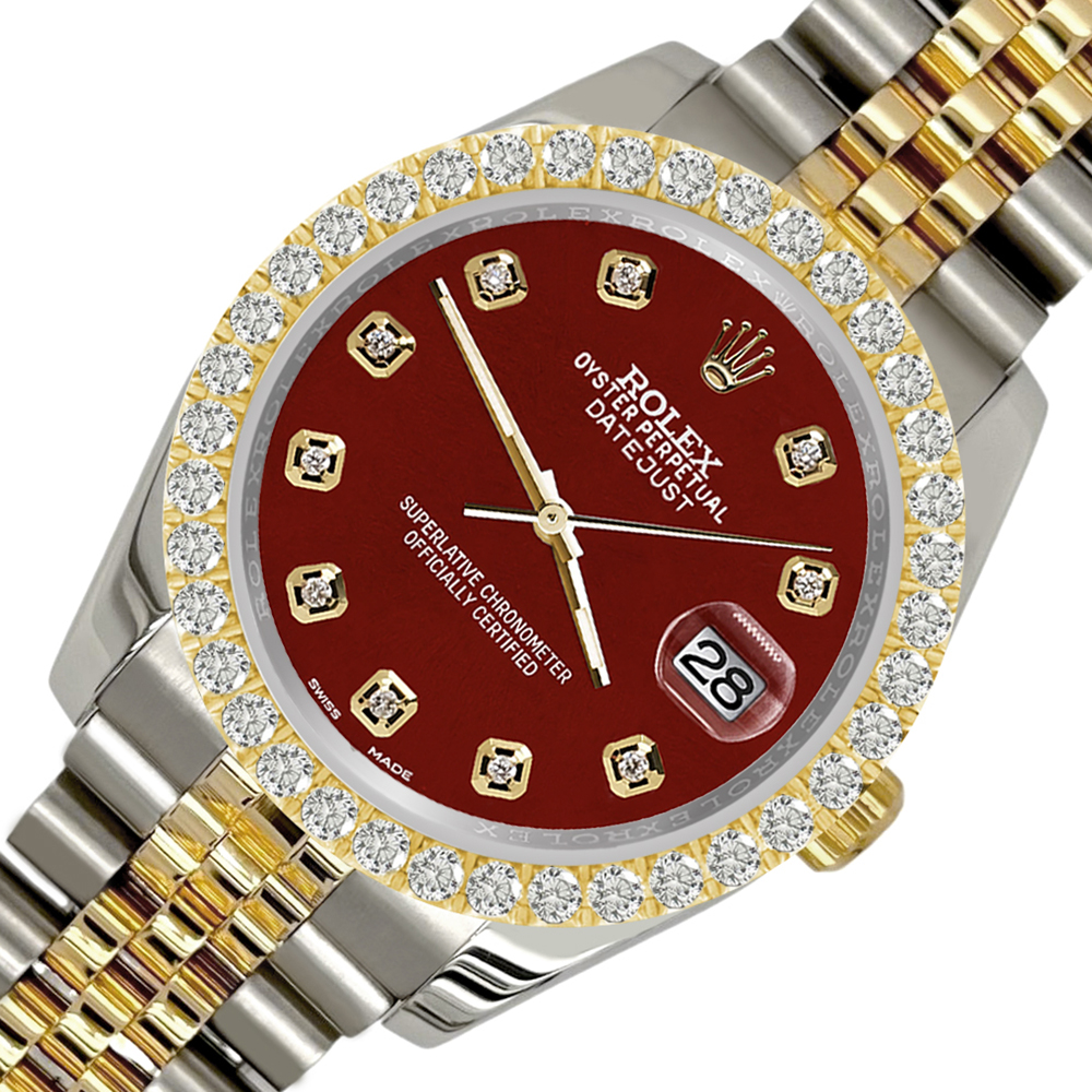 Rolex datejust store quadrante rosso