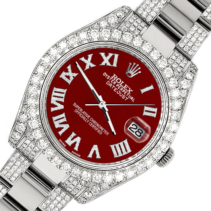 Diamond red hotsell face rolex